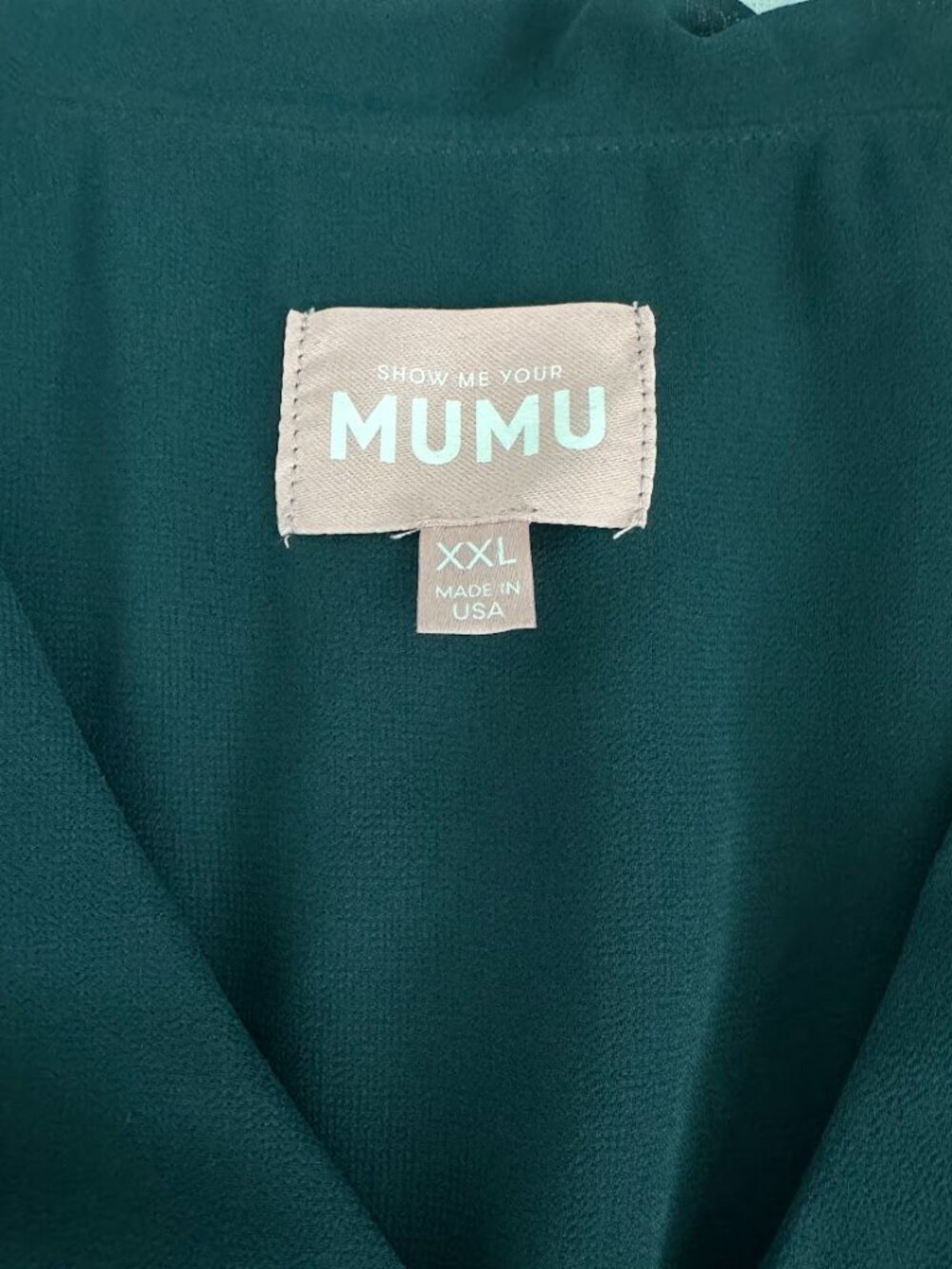 Show Me Your Mumu Jess Ruffle Midi Dress XXL Green Wedding Guest - Picture 6 of 9